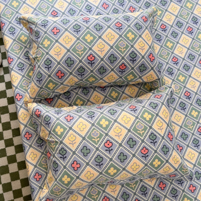 91家纺网 家纺一手货源 找家纺 百寐 2025新款秋冬全棉生态磨毛印花单品枕套48*74cm单只一对枕芯保护套 宁梵西