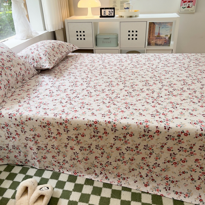 91家纺网 家纺一手货源 找家纺 百寐 2025新款秋冬全棉生态磨毛印花单品枕套48*74cm单只一对枕芯保护套 花诺柔