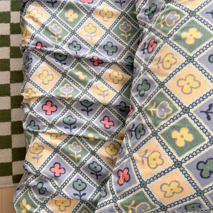 91家纺网 家纺一手货源 找家纺 百寐 2025新款秋冬全棉生态磨毛印花单品枕套48*74cm单只一对枕芯保护套 宁梵西