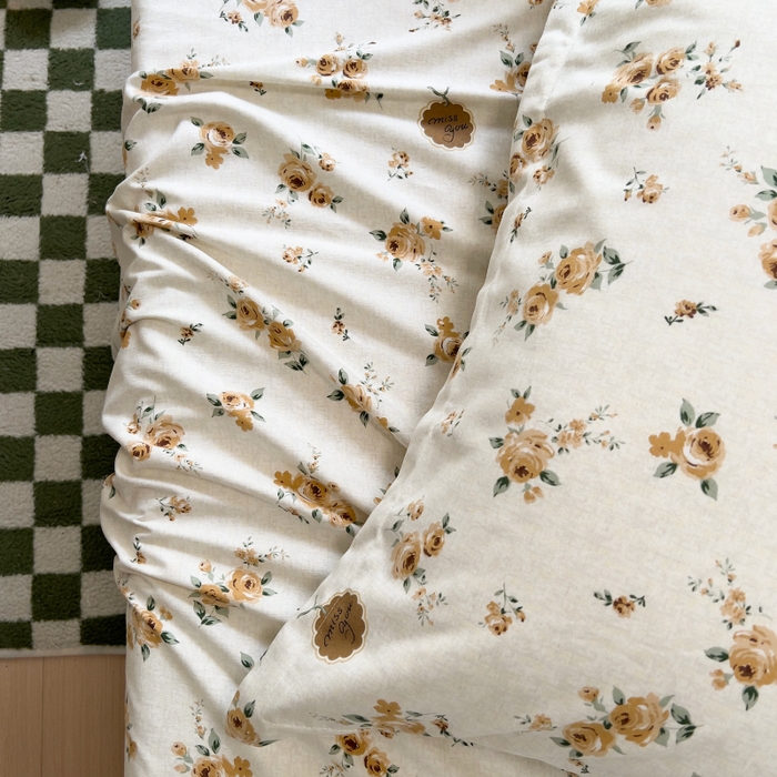 91家纺网 家纺一手货源 找家纺 百寐 2025新款秋冬全棉生态磨毛印花单品枕套48*74cm单只一对枕芯保护套 落山秋