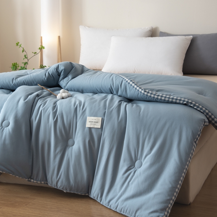 91家纺网 家纺一手货源 找家纺 （总）鸣升家纺 2025新款新款新疆长绒棉100%棉花被春秋被冬被被子被芯立体棉被直播四季被