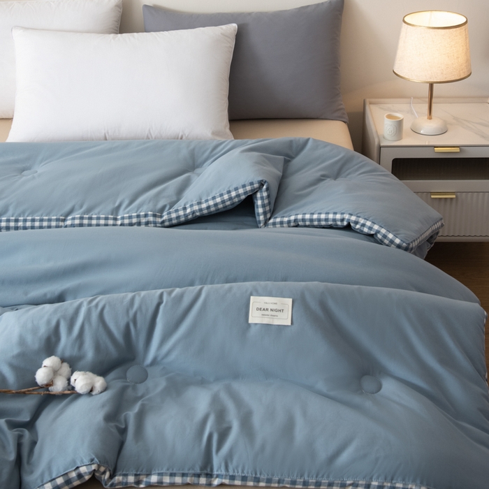 91家纺网 家纺一手货源 找家纺 （总）鸣升家纺 2025新款新款新疆长绒棉100%棉花被春秋被冬被被子被芯立体棉被直播四季被