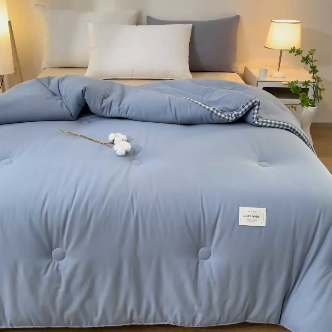 91家纺网 家纺一手货源 找家纺 （总）鸣升家纺 2025新款新款新疆长绒棉100%棉花被春秋被冬被被子被芯立体棉被直播四季被