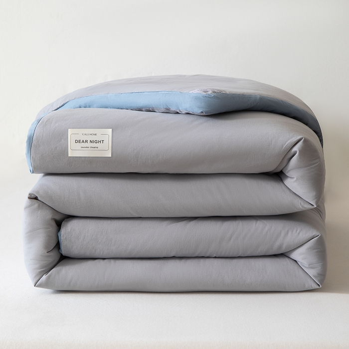 91家纺网 家纺一手货源 找家纺 鸣升家纺 2025新款新款新疆长绒棉100%棉花被春秋被冬被被子被芯立体棉被直播四季被 雾灰