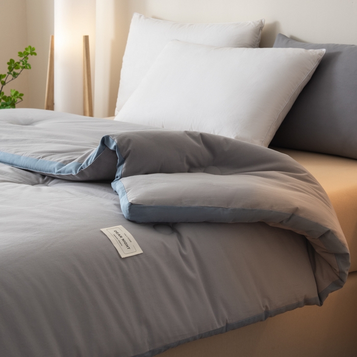 91家纺网 家纺一手货源 找家纺 鸣升家纺 2025新款新款新疆长绒棉100%棉花被春秋被冬被被子被芯立体棉被直播四季被 雾灰