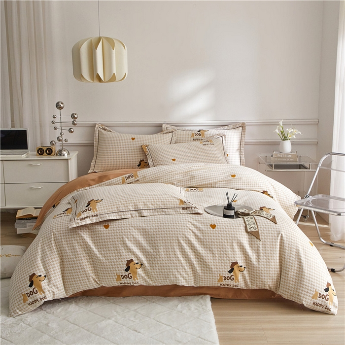 91家纺网 家纺一手货源 找家纺 （总）沐白家居 2025新款全棉生态磨毛四件套