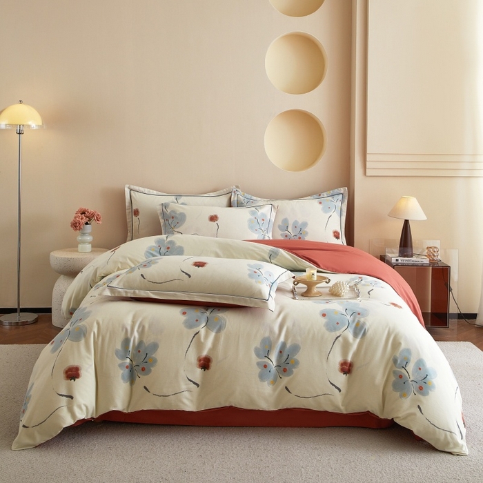 91家纺网 家纺一手货源 找家纺 （总）沐白家居 2025新款全棉生态磨毛四件套