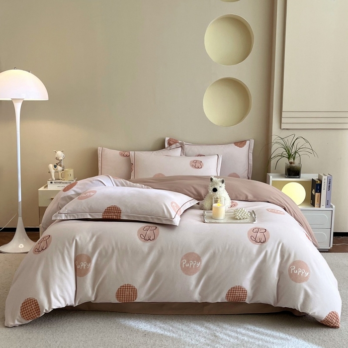 91家纺网 家纺一手货源 找家纺 （总）沐白家居 2025新款全棉生态磨毛四件套