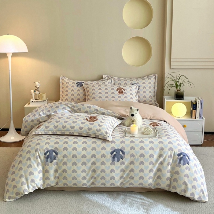 91家纺网 家纺一手货源 找家纺 （总）沐白家居 2025新款全棉生态磨毛四件套