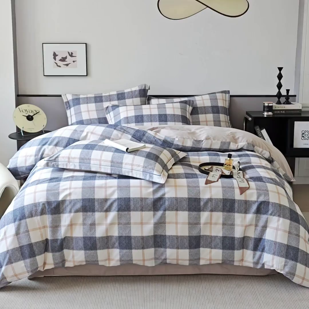 91家纺网 家纺一手货源 找家纺 （总）沐白家居 2025新款全棉生态磨毛四件套