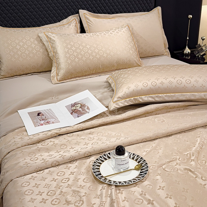 91家纺网 家纺一手货源 找家纺 （总）丽卡家纺 2024新款水洗天丝夏被四件套-艾诺维