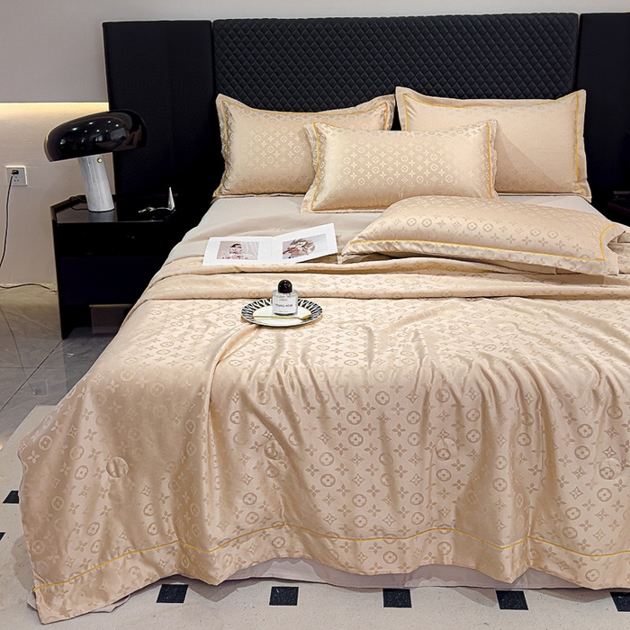 91家纺网 家纺一手货源 找家纺 （总）丽卡家纺 2024新款水洗天丝夏被四件套-艾诺维