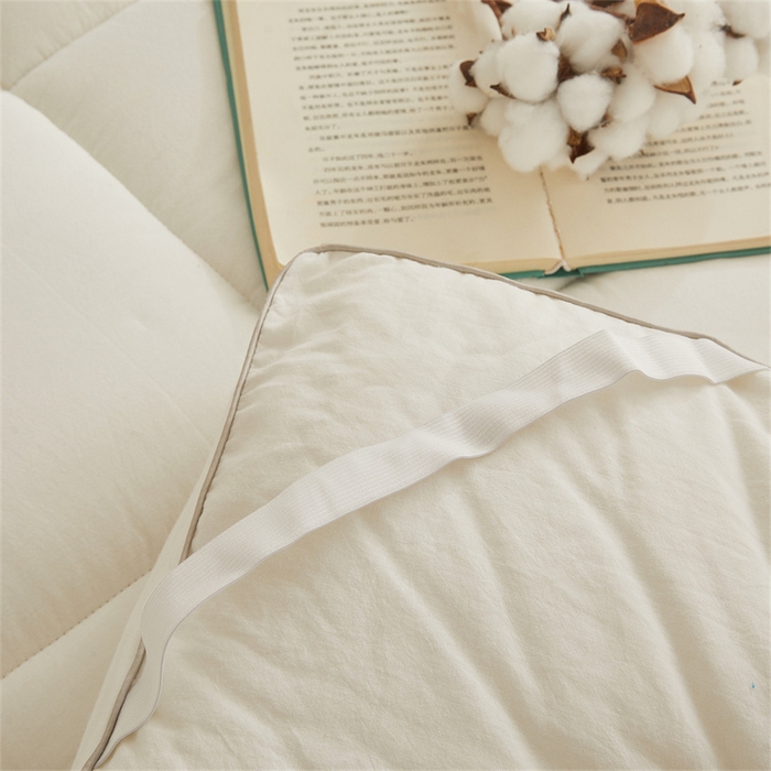 91家纺网 家纺一手货源 找家纺 西域种棉人·千百笠2025新款A类填充100%棉新疆棉花褥子床垫垫被软垫家用棉花被褥铺底全棉冬季加厚保暖 简语床垫-白