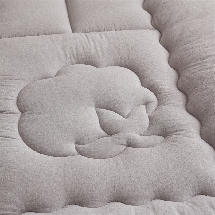 91家纺网 家纺一手货源 找家纺 西域种棉人·千百笠2025新款A类填充100%棉新疆棉花褥子床垫垫被软垫家用棉花被褥铺底全棉冬季加厚保暖 简语床垫-灰