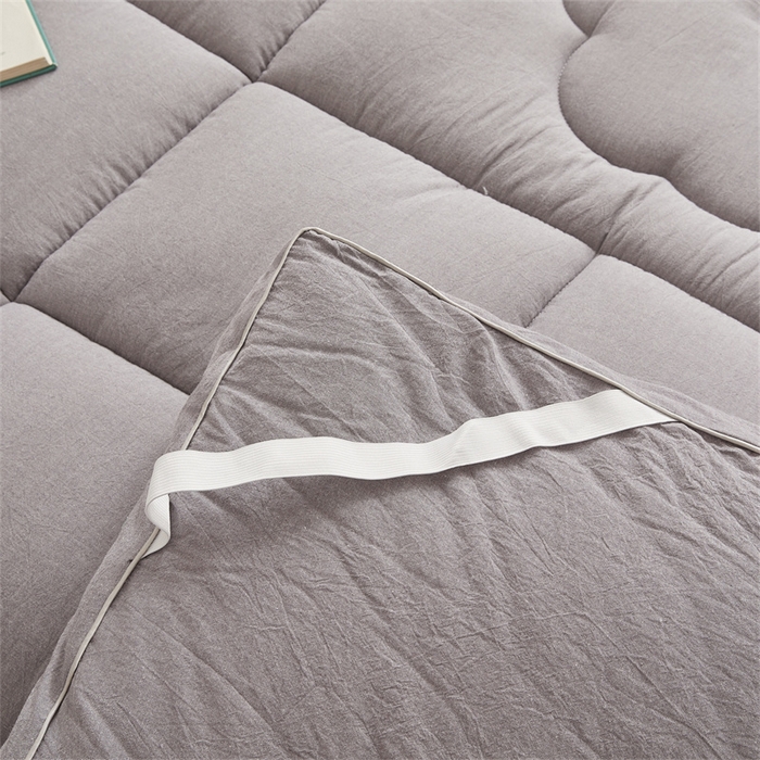 91家纺网 家纺一手货源 找家纺 西域种棉人·千百笠2025新款A类填充100%棉新疆棉花褥子床垫垫被软垫家用棉花被褥铺底全棉冬季加厚保暖 简语床垫-灰