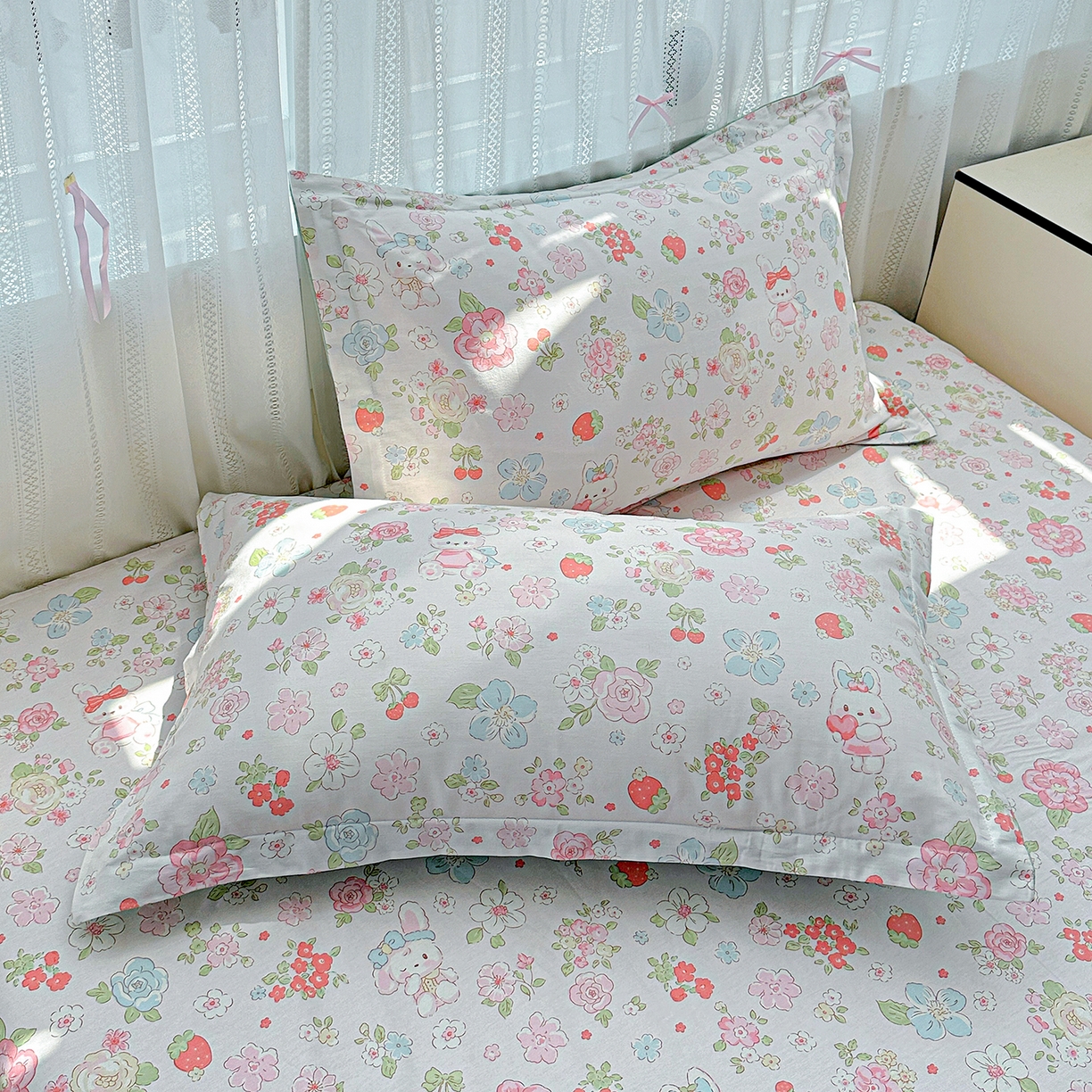 91家纺网 家纺一手货源 找家纺 （总）恩泽家纺 2025新款全棉纯棉12868喷气印花系列枕套单枕套枕套单件-第二批