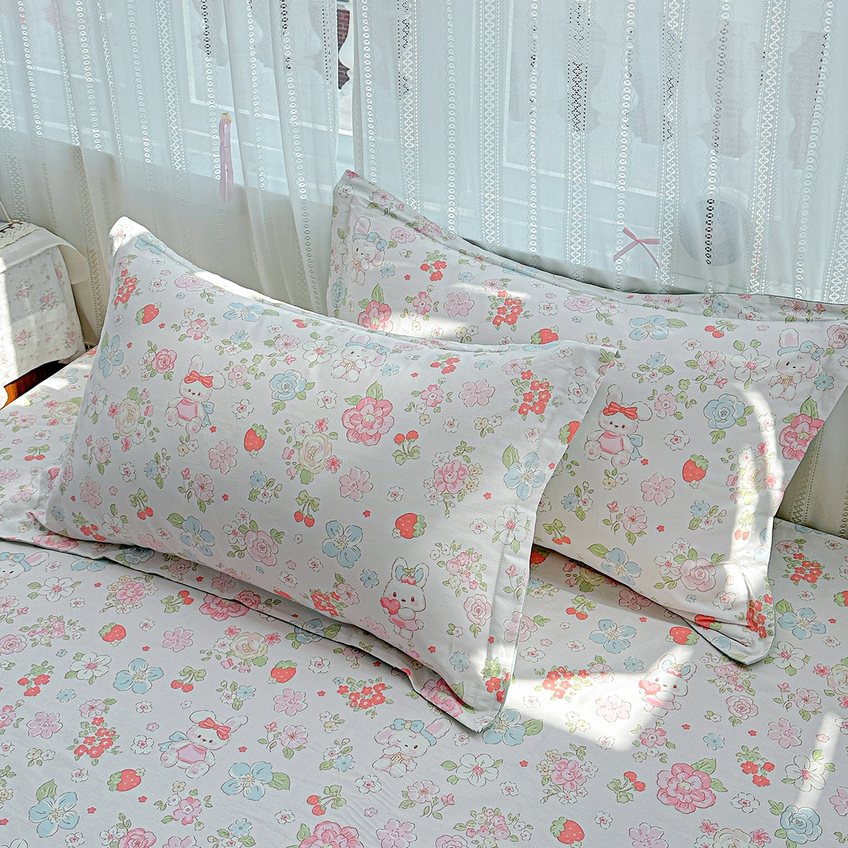 91家纺网 家纺一手货源 找家纺 （总）恩泽家纺 2025新款全棉纯棉12868喷气印花系列枕套单枕套枕套单件-第二批