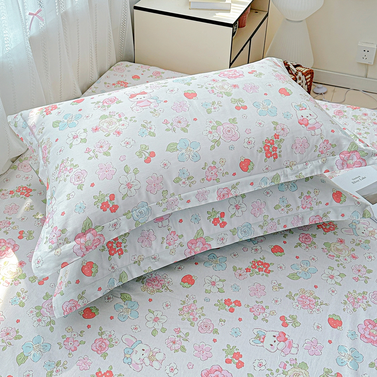 91家纺网 家纺一手货源 找家纺 （总）恩泽家纺 2025新款全棉纯棉12868喷气印花系列枕套单枕套枕套单件-第二批