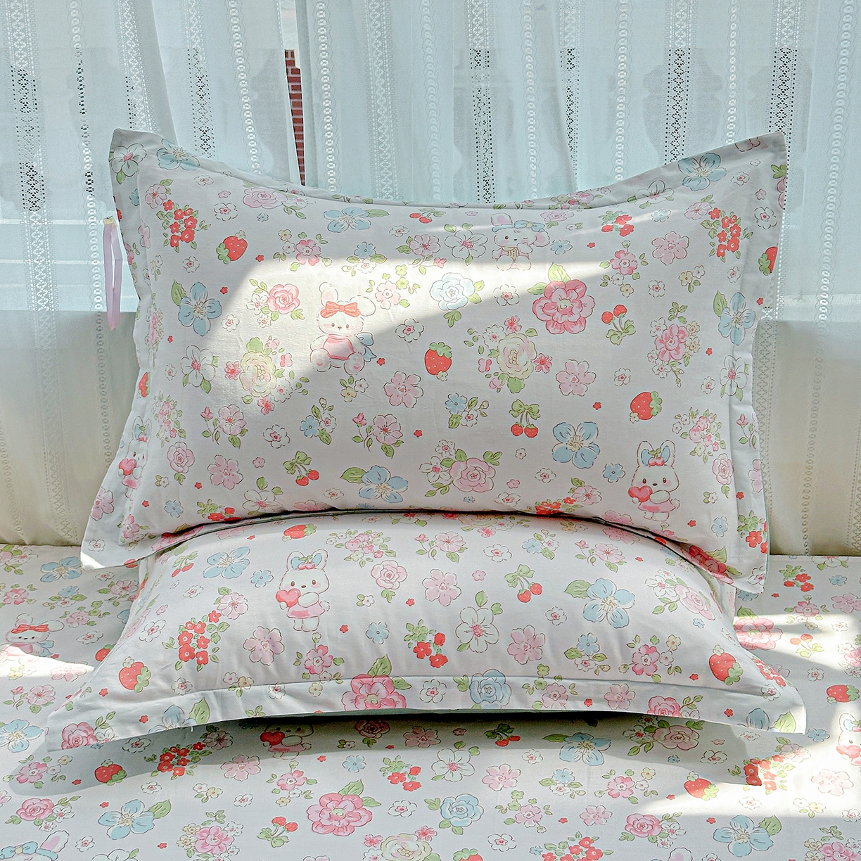 91家纺网 家纺一手货源 找家纺 （总）恩泽家纺 2025新款全棉纯棉12868喷气印花系列枕套单枕套枕套单件-第二批