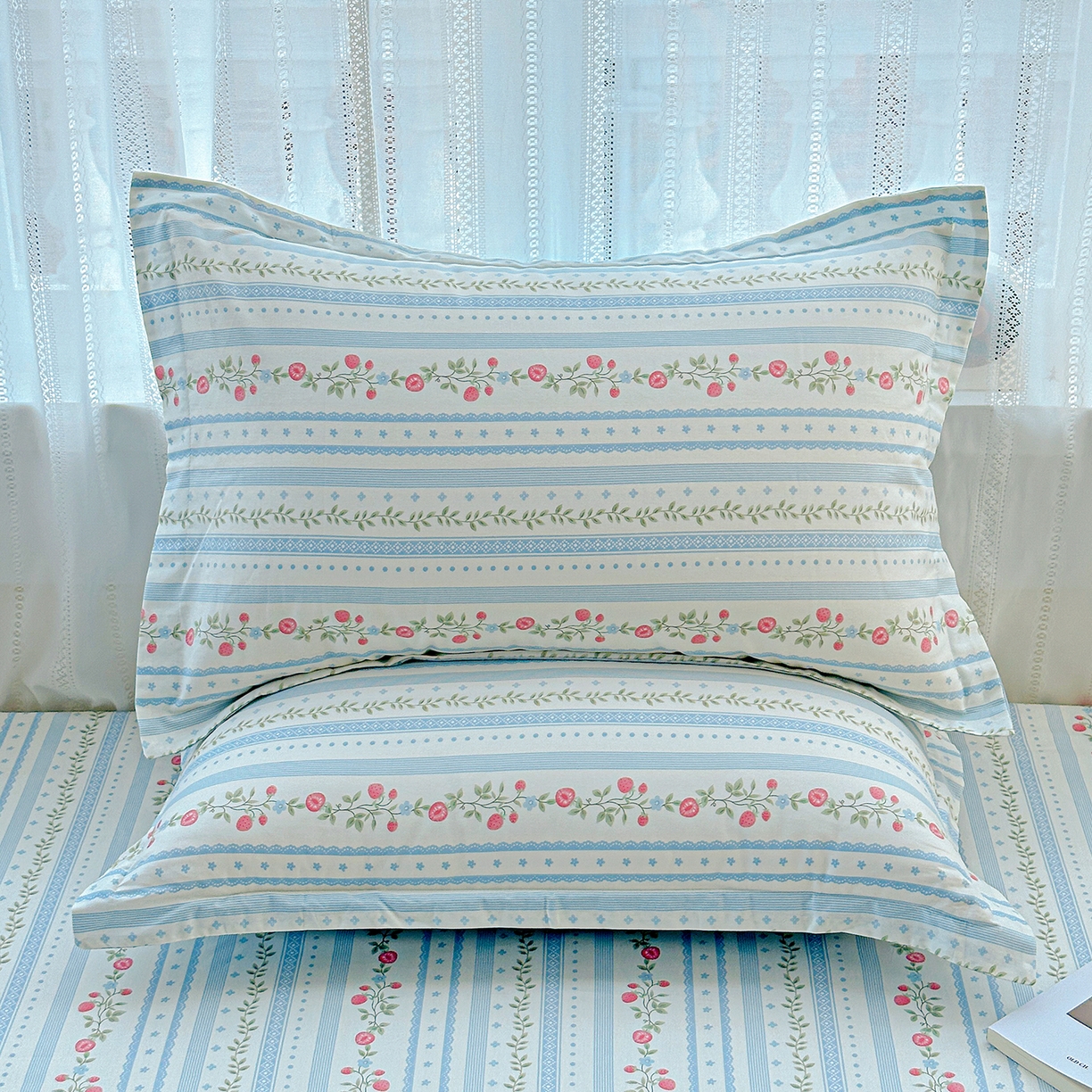 91家纺网 家纺一手货源 找家纺 （总）恩泽家纺 2025新款全棉纯棉12868喷气印花系列枕套单枕套枕套单件-第二批