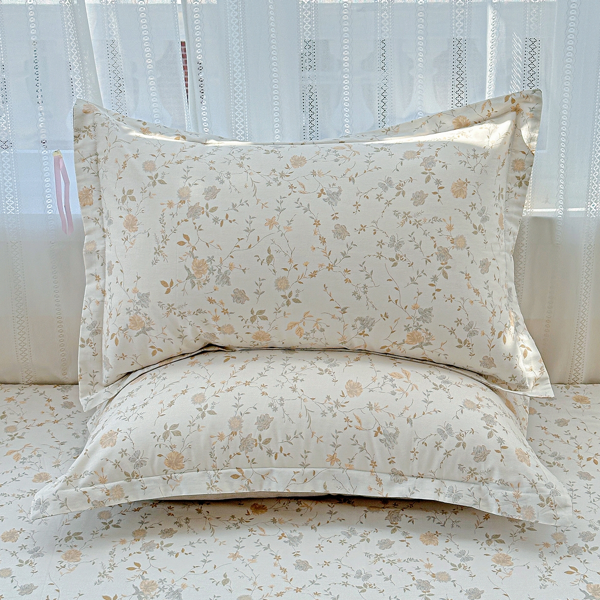 91家纺网 家纺一手货源 找家纺 （总）恩泽家纺 2025新款全棉纯棉12868喷气印花系列枕套单枕套枕套单件-第二批