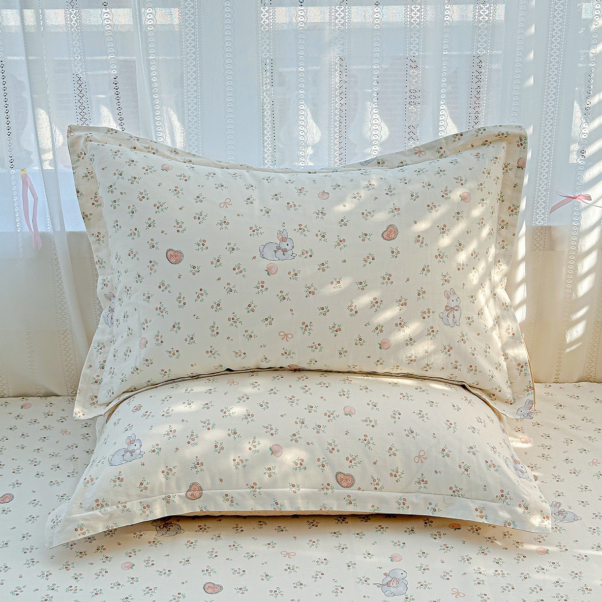 91家纺网 家纺一手货源 找家纺 （总）恩泽家纺 2025新款全棉纯棉12868喷气印花系列枕套单枕套枕套单件-第二批