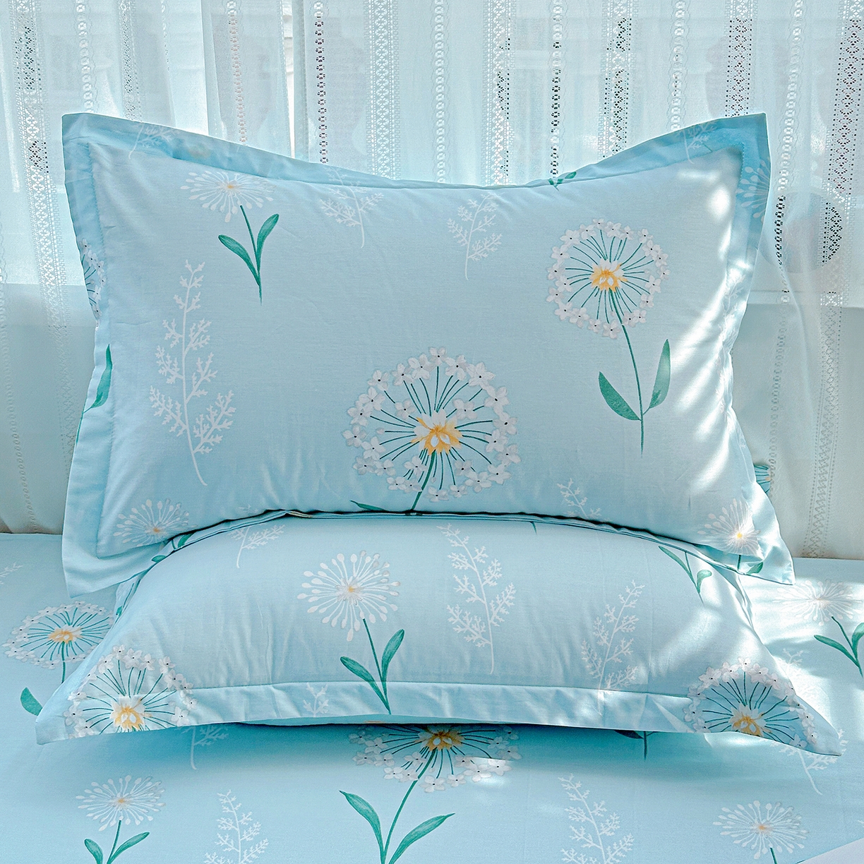 91家纺网 家纺一手货源 找家纺 （总）恩泽家纺 2025新款全棉纯棉12868喷气印花系列枕套单枕套枕套单件-第二批