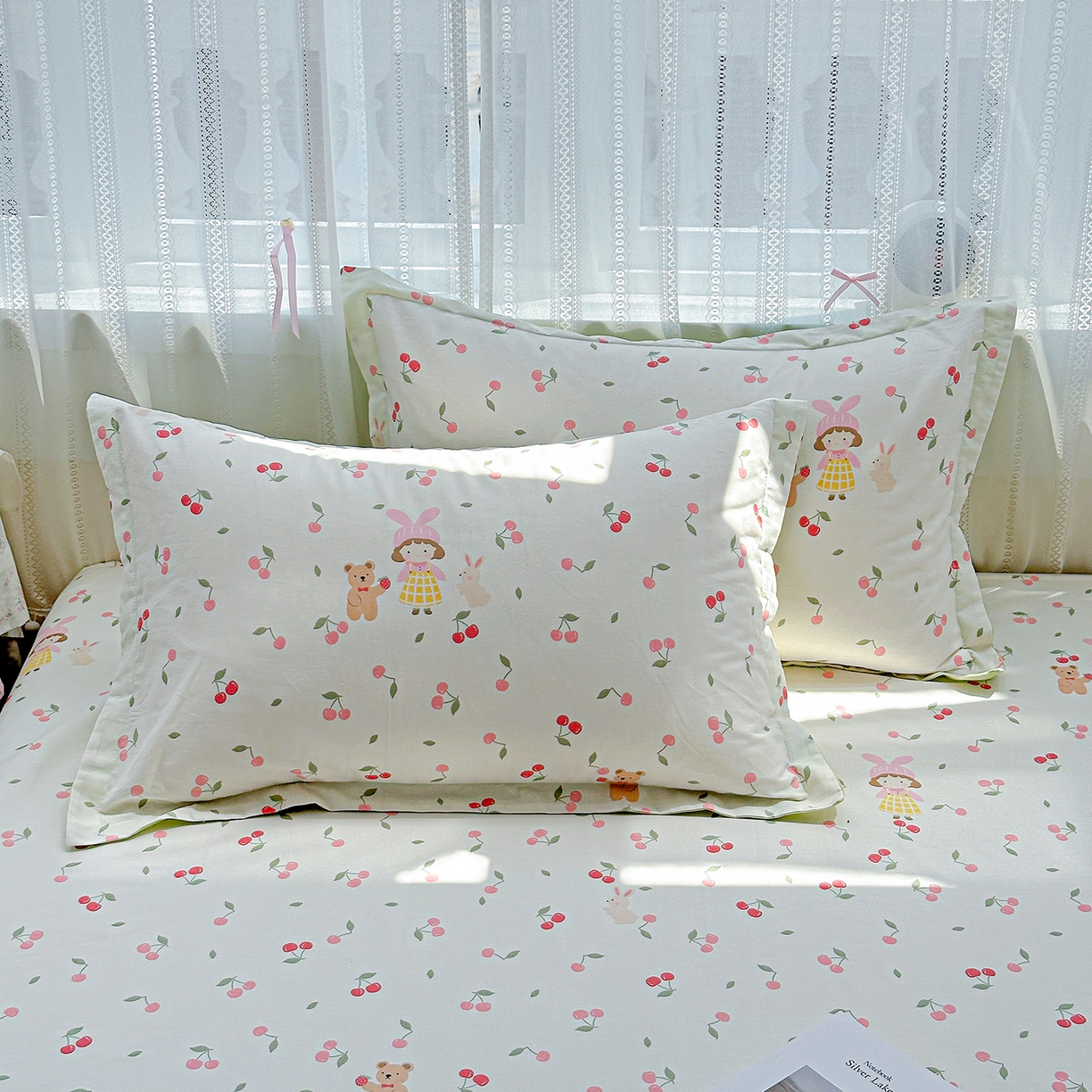 91家纺网 家纺一手货源 找家纺 恩泽家纺 2025新款全棉纯棉12868喷气印花系列枕套单枕套枕套单件-第二批 花季少女