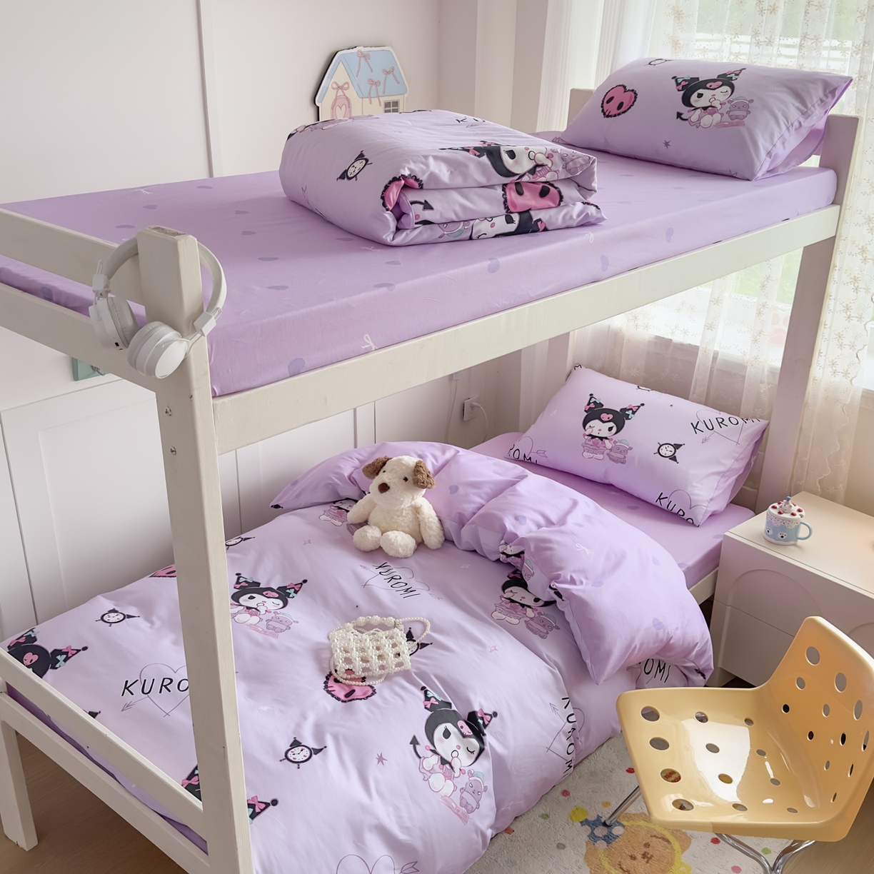 91家纺网 家纺一手货源 找家纺 （总）浩诚 2025新款三丽鸥专版花型全棉纯棉学生三件套四件套