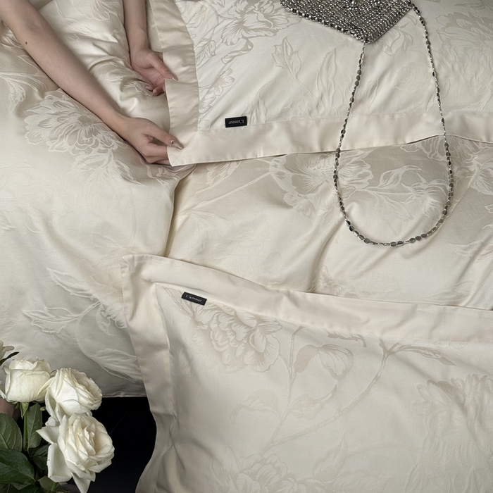 91家纺网 家纺一手货源 找家纺 （总）鹿班家居 2025秋冬新款长绒棉纯棉云感超柔厚织提花浮雕系列-晚州归渡（标准会员-20元）