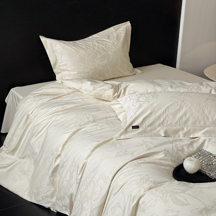 91家纺网 家纺一手货源 找家纺 （总）鹿班家居 2025秋冬新款长绒棉纯棉云感超柔厚织提花浮雕系列-晚州归渡（标准会员-20元）