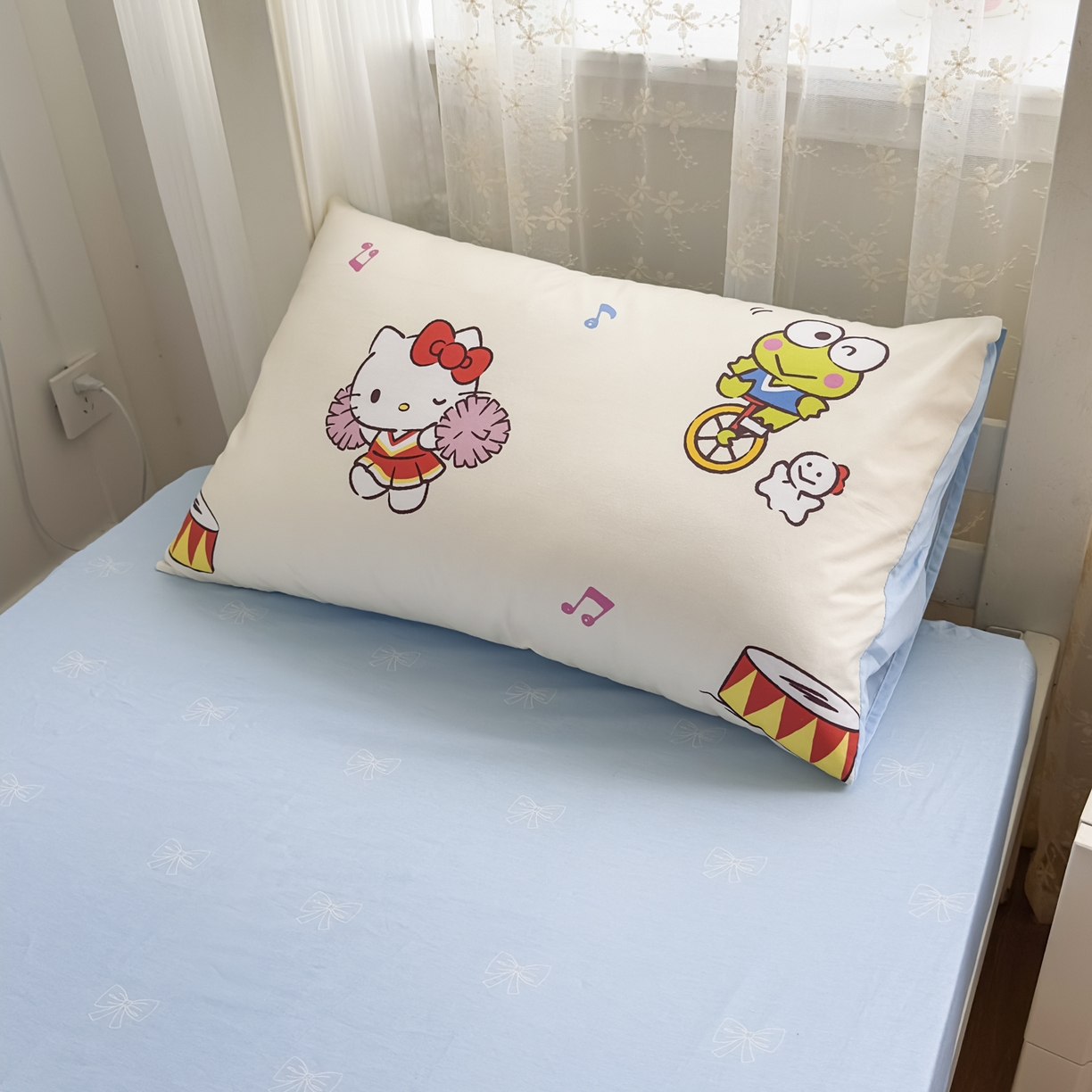 91家纺网 家纺一手货源 找家纺 浩诚 2025新款三丽鸥专版花型全棉纯棉学生三件套四件套 运动会