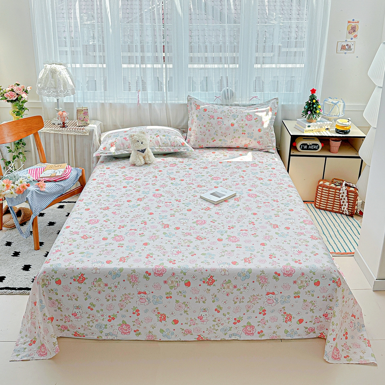 91家纺网 家纺一手货源 找家纺 （总）恩泽 2024新款ins风全棉单品床单