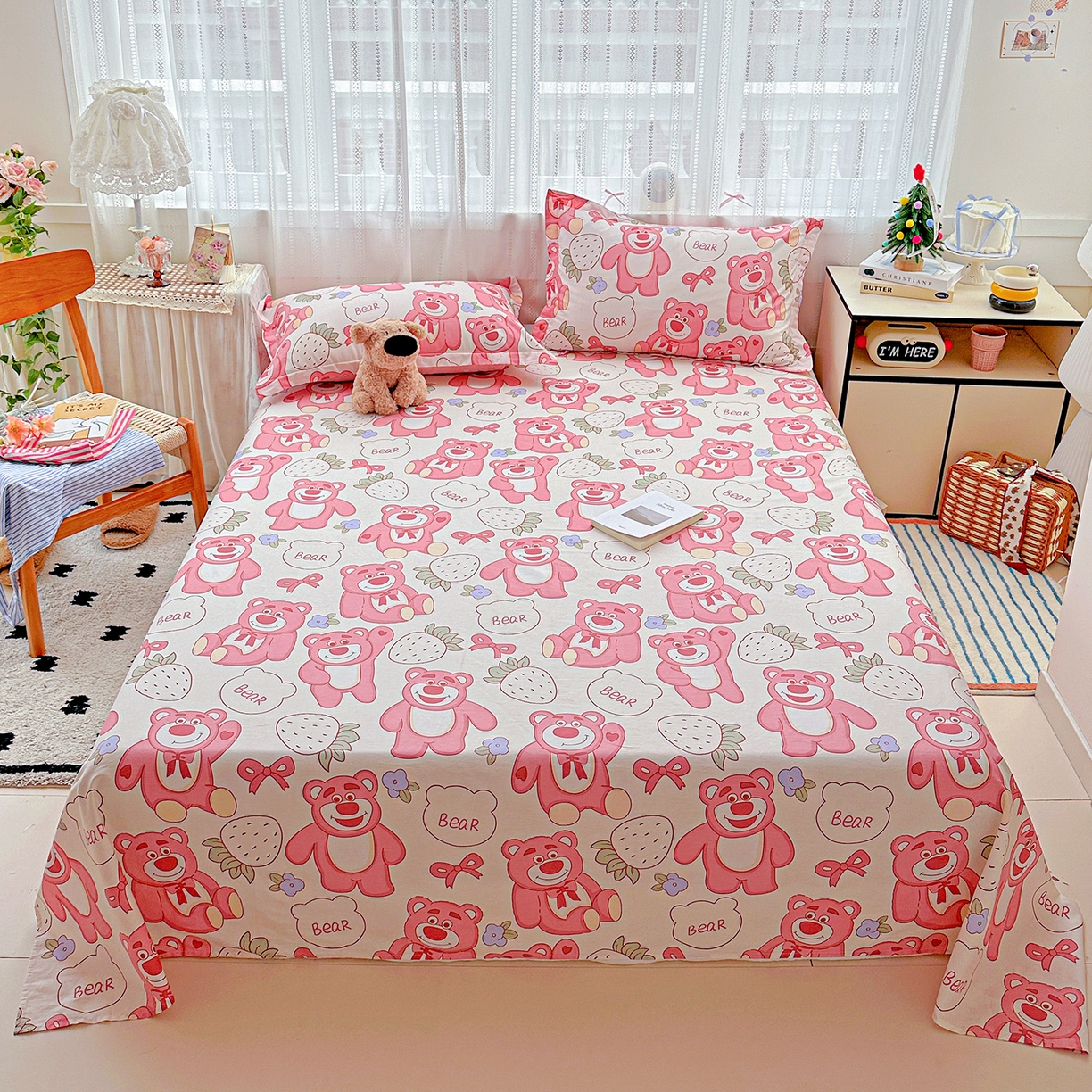 91家纺网 家纺一手货源 找家纺 （总）恩泽家纺 2025新款全棉纯棉12868喷气印花系列床单单品床单单件单床单-第二批