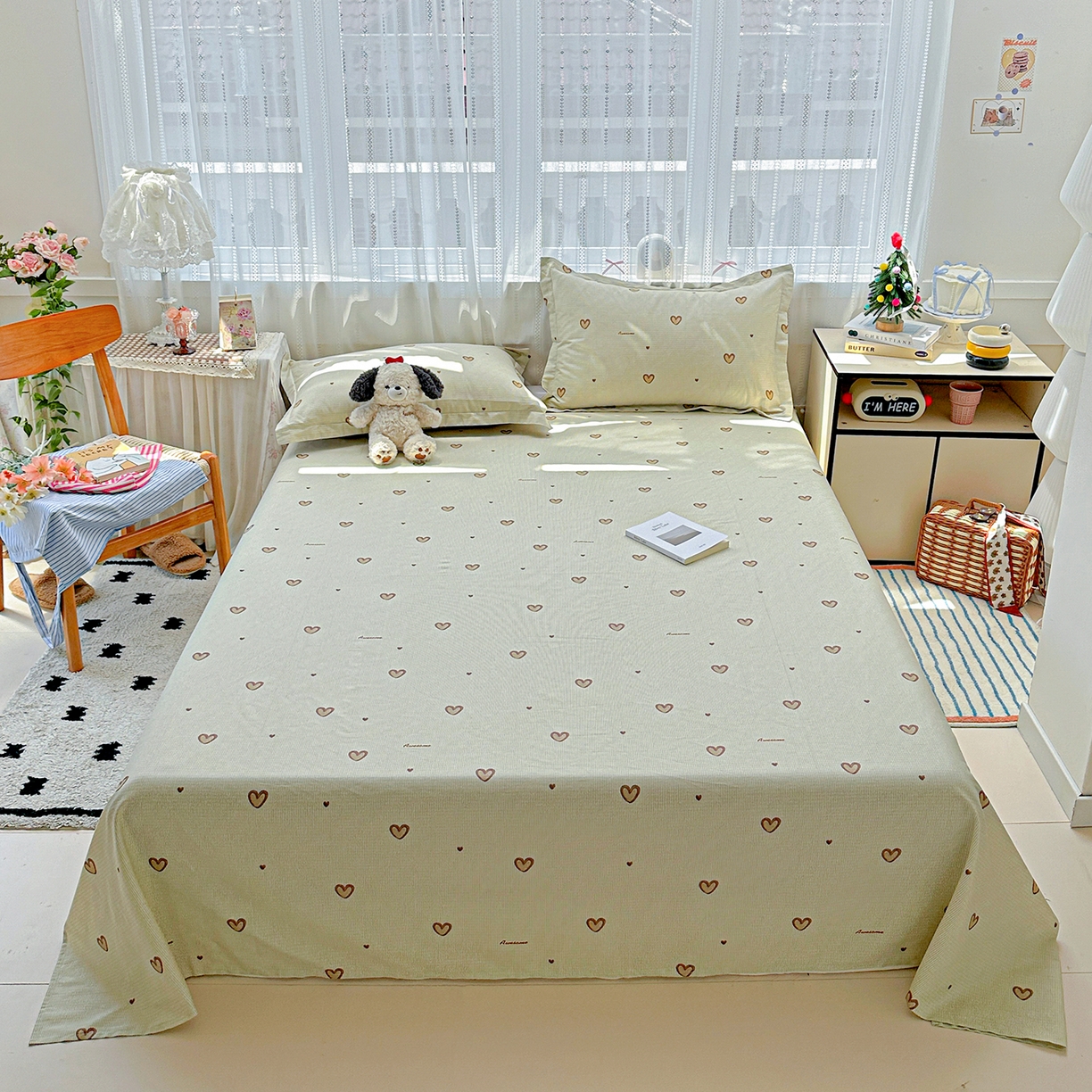 91家纺网 家纺一手货源 找家纺 （总）恩泽家纺 2025新款全棉纯棉12868喷气印花系列床单单品床单单件单床单-第二批