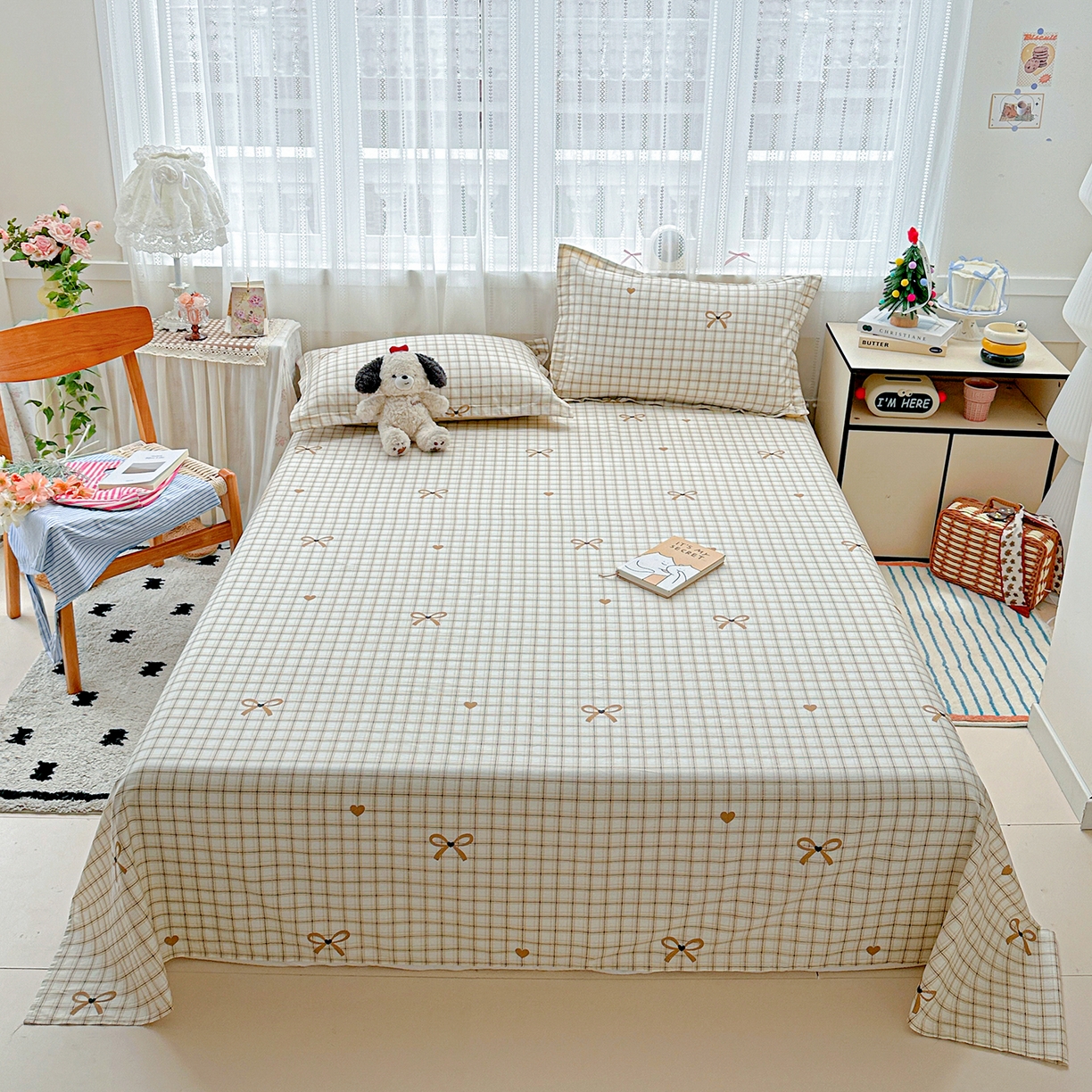 91家纺网 家纺一手货源 找家纺 （总）恩泽家纺 2025新款全棉纯棉12868喷气印花系列床单单品床单单件单床单-第二批