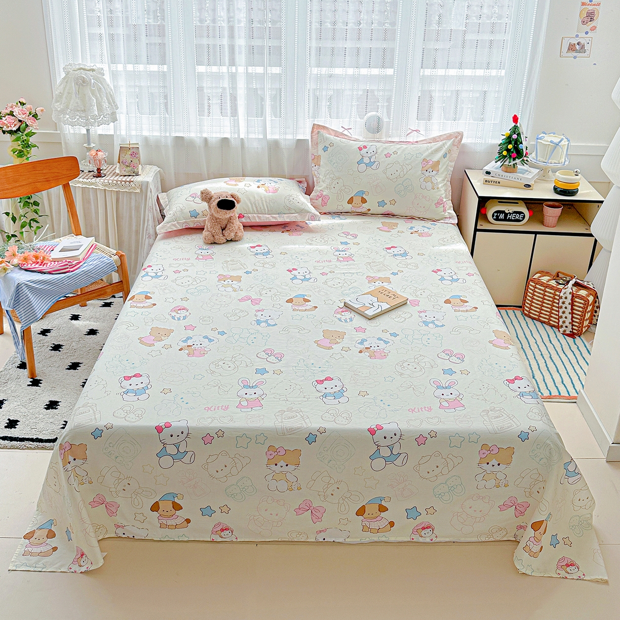 91家纺网 家纺一手货源 找家纺 （总）恩泽家纺 2025新款全棉纯棉12868喷气印花系列床单单品床单单件单床单-第二批