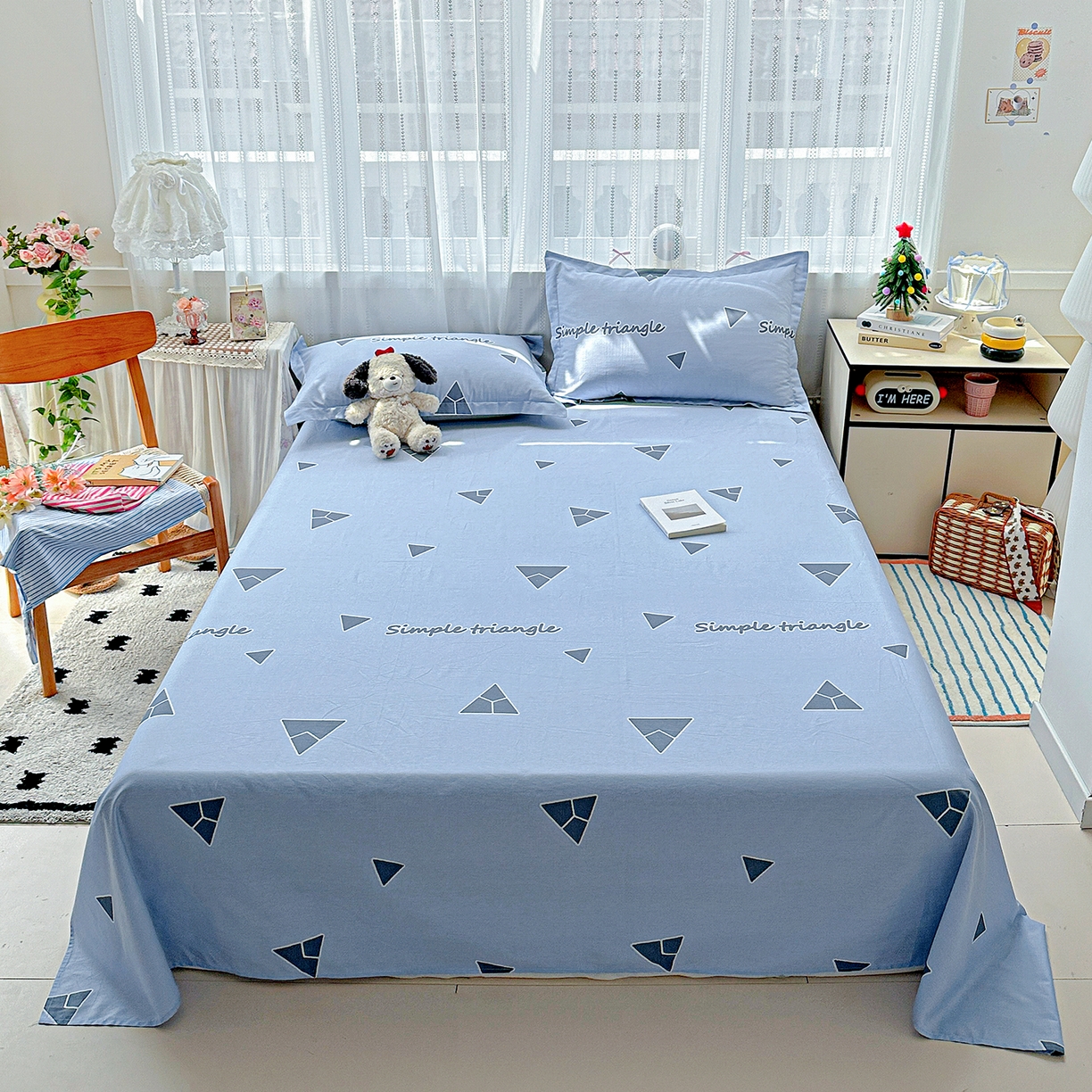 91家纺网 家纺一手货源 找家纺 （总）恩泽家纺 2025新款全棉纯棉12868喷气印花系列床单单品床单单件单床单-第二批