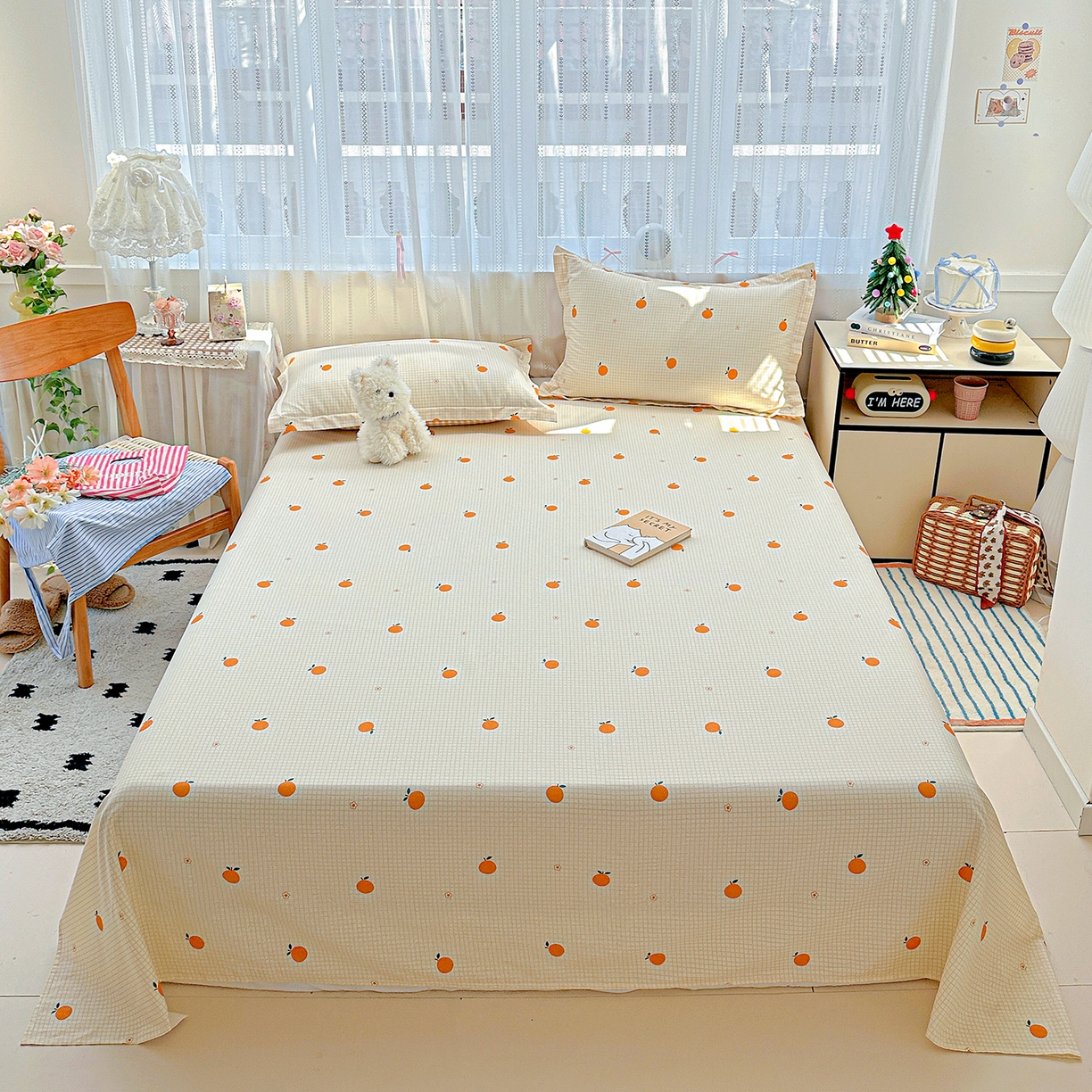 91家纺网 家纺一手货源 找家纺 （总）恩泽家纺 2025新款全棉纯棉12868喷气印花系列床单单品床单单件单床单-第二批