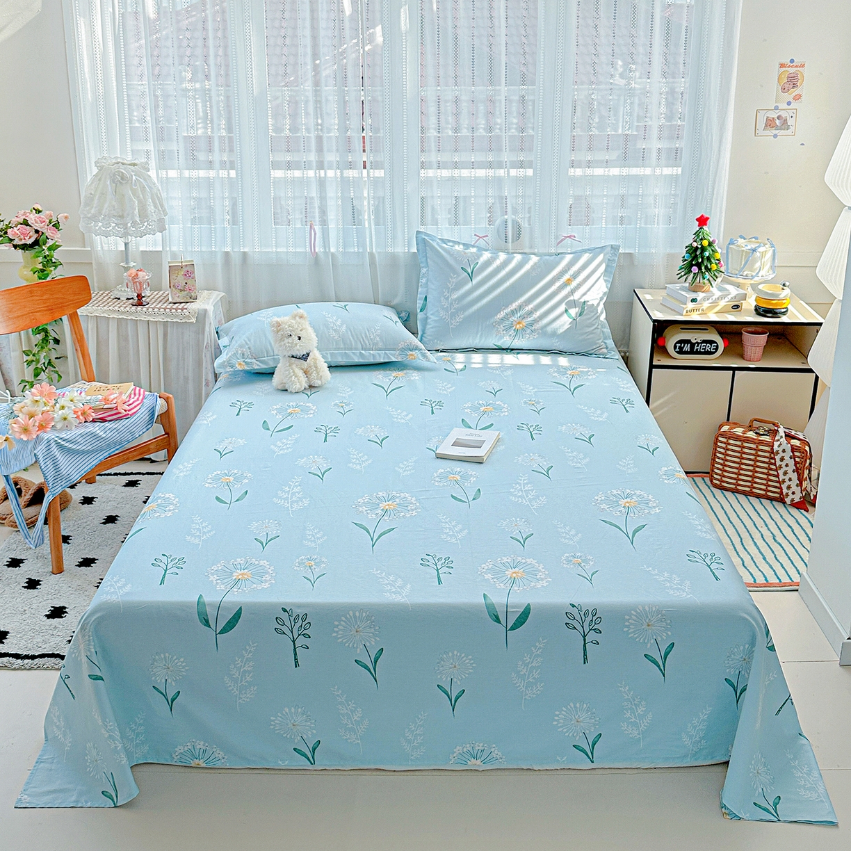 91家纺网 家纺一手货源 找家纺 （总）恩泽家纺 2025新款全棉纯棉12868喷气印花系列床单单品床单单件单床单-第二批