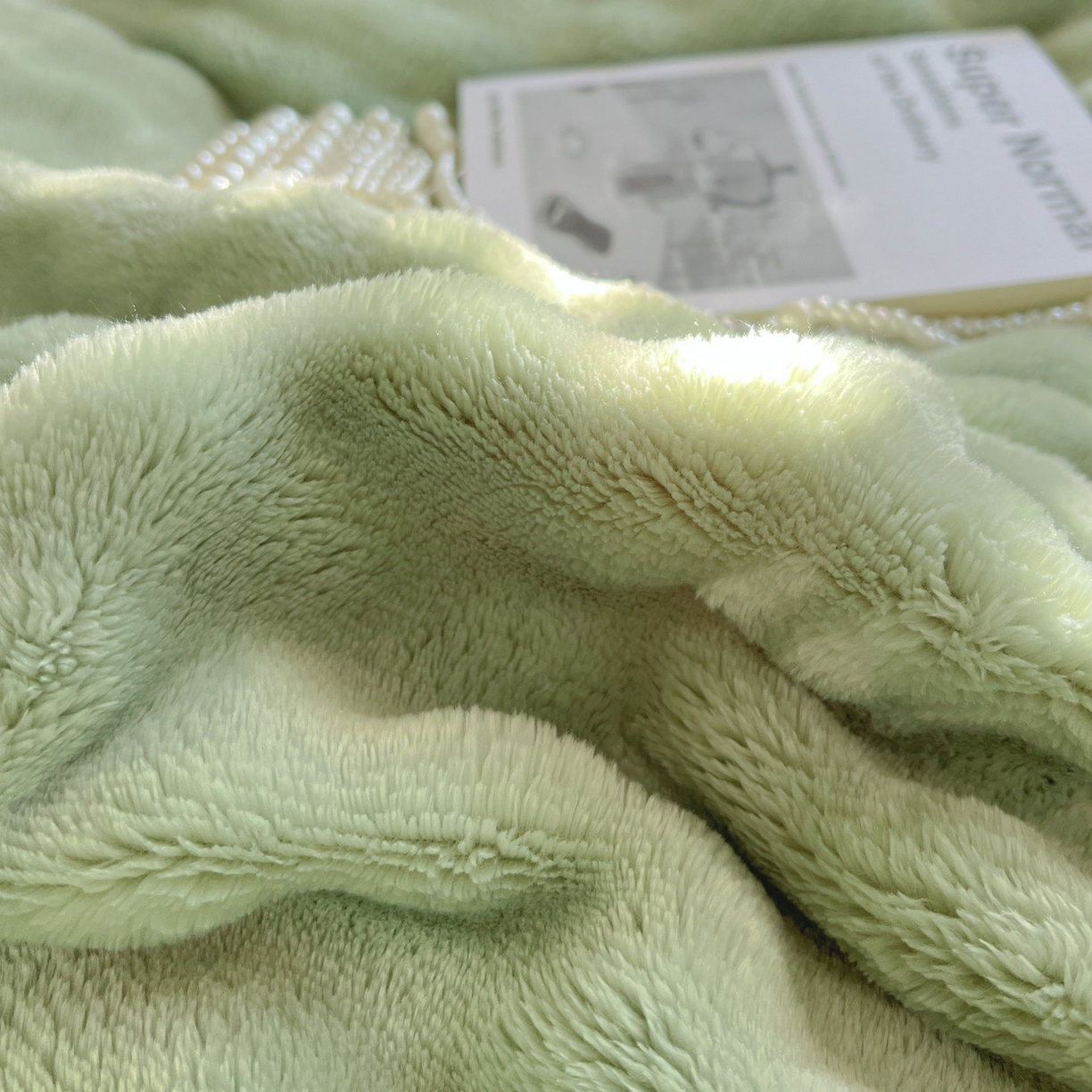 91家纺网 家纺一手货源 找家纺 耀悦家纺 2025秋冬暖阳泡泡高克重牛奶绒双面泡泡毛毯毯子多功能盖毯外贸批发 暖阳泡泡-抹茶绿