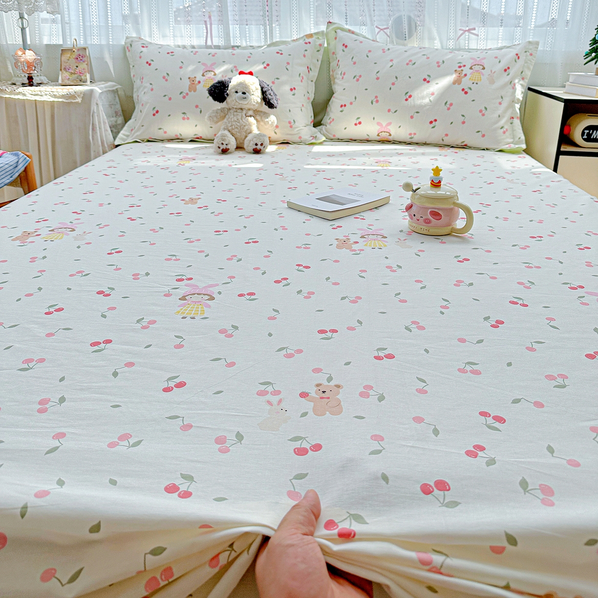 91家纺网 家纺一手货源 找家纺 恩泽家纺 2025新款全棉纯棉12868喷气印花系列床单单品床单单件单床单-第二批 花季少女