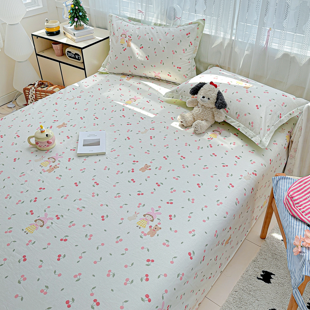 91家纺网 家纺一手货源 找家纺 恩泽家纺 2025新款全棉纯棉12868喷气印花系列床单单品床单单件单床单-第二批 花季少女