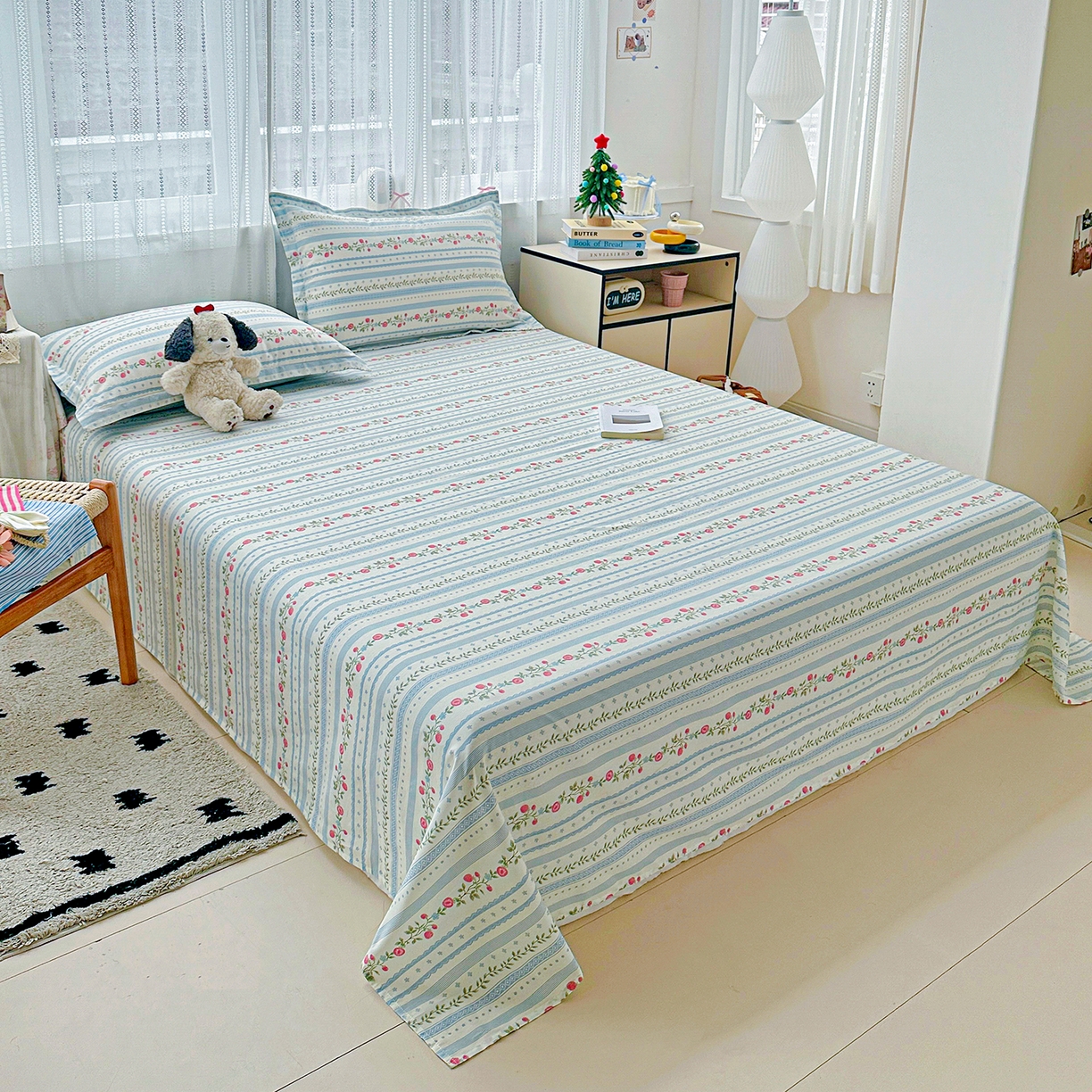 91家纺网 家纺一手货源 找家纺 恩泽家纺 2025新款全棉纯棉12868喷气印花系列床单单品床单单件单床单-第二批 花梦间