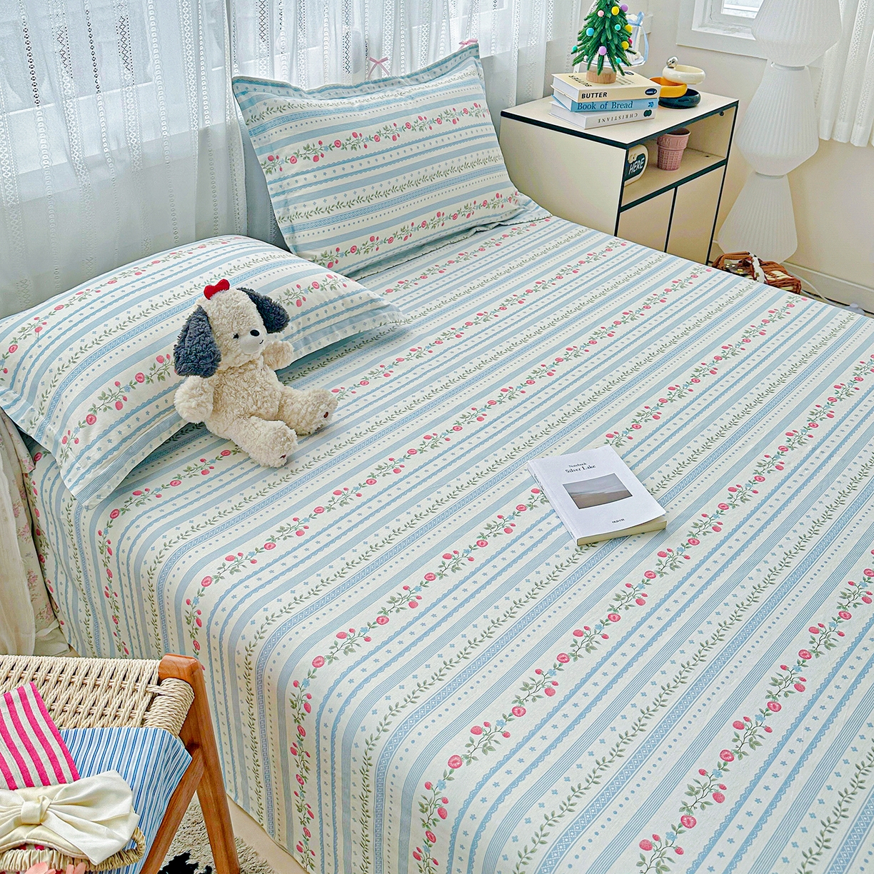 91家纺网 家纺一手货源 找家纺 恩泽家纺 2025新款全棉纯棉12868喷气印花系列床单单品床单单件单床单-第二批 花梦间