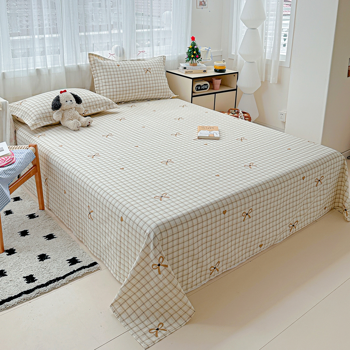 91家纺网 家纺一手货源 找家纺 恩泽家纺 2025新款全棉纯棉12868喷气印花系列床单单品床单单件单床单-第二批 极简主义