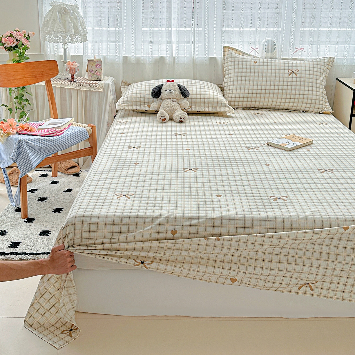 91家纺网 家纺一手货源 找家纺 恩泽家纺 2025新款全棉纯棉12868喷气印花系列床单单品床单单件单床单-第二批 极简主义