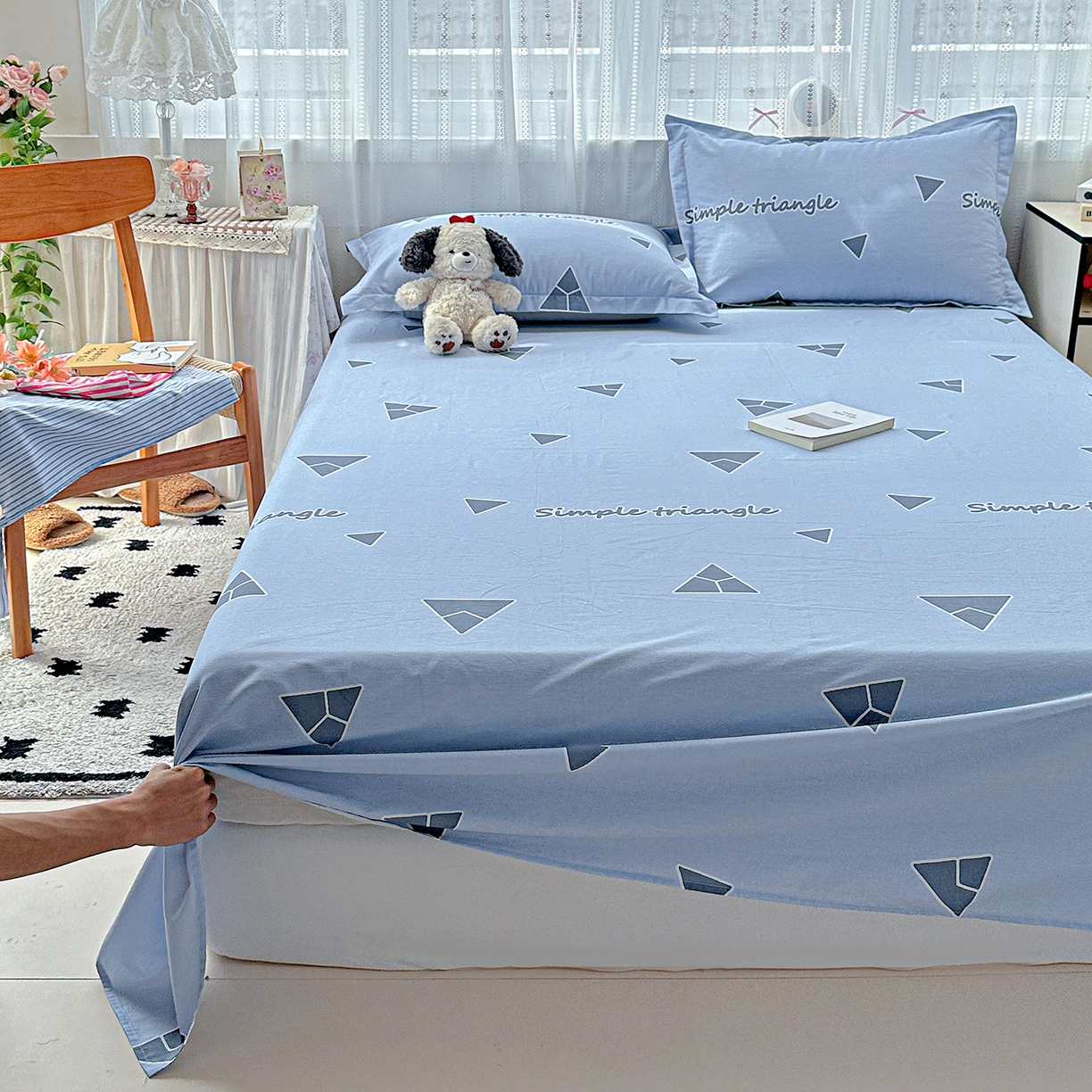 91家纺网 家纺一手货源 找家纺 恩泽家纺 2025新款全棉纯棉12868喷气印花系列床单单品床单单件单床单-第二批 拉菲特