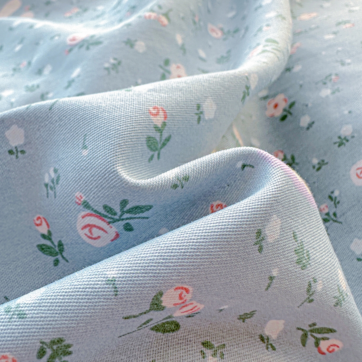 91家纺网 家纺一手货源 找家纺 恩泽家纺 2025新款全棉纯棉12868喷气印花系列床单单品床单单件单床单-第二批 蓝玫花语