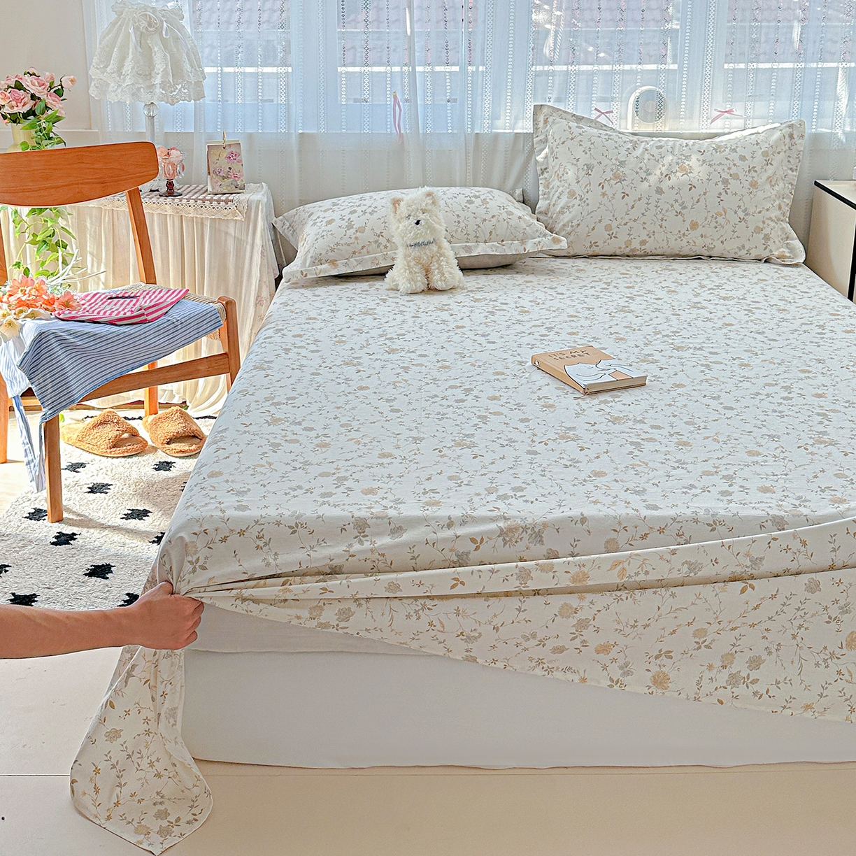 91家纺网 家纺一手货源 找家纺 恩泽家纺 2025新款全棉纯棉12868喷气印花系列床单单品床单单件单床单-第二批 赛木花